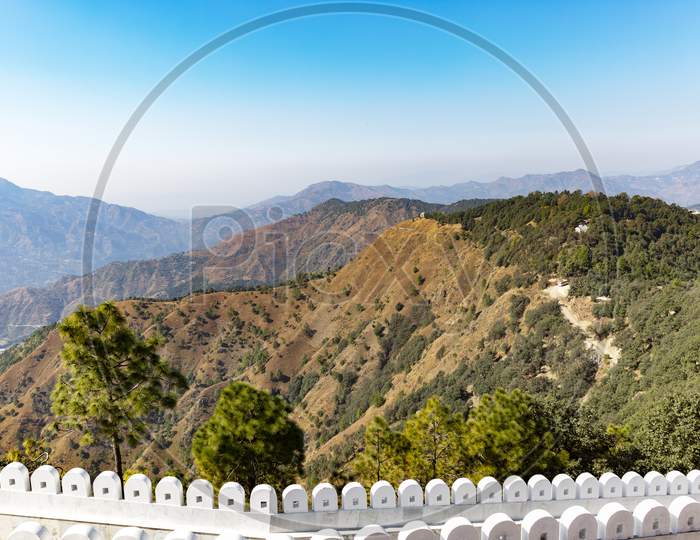 Mountain view in Chail,Himachal Pradesh,India