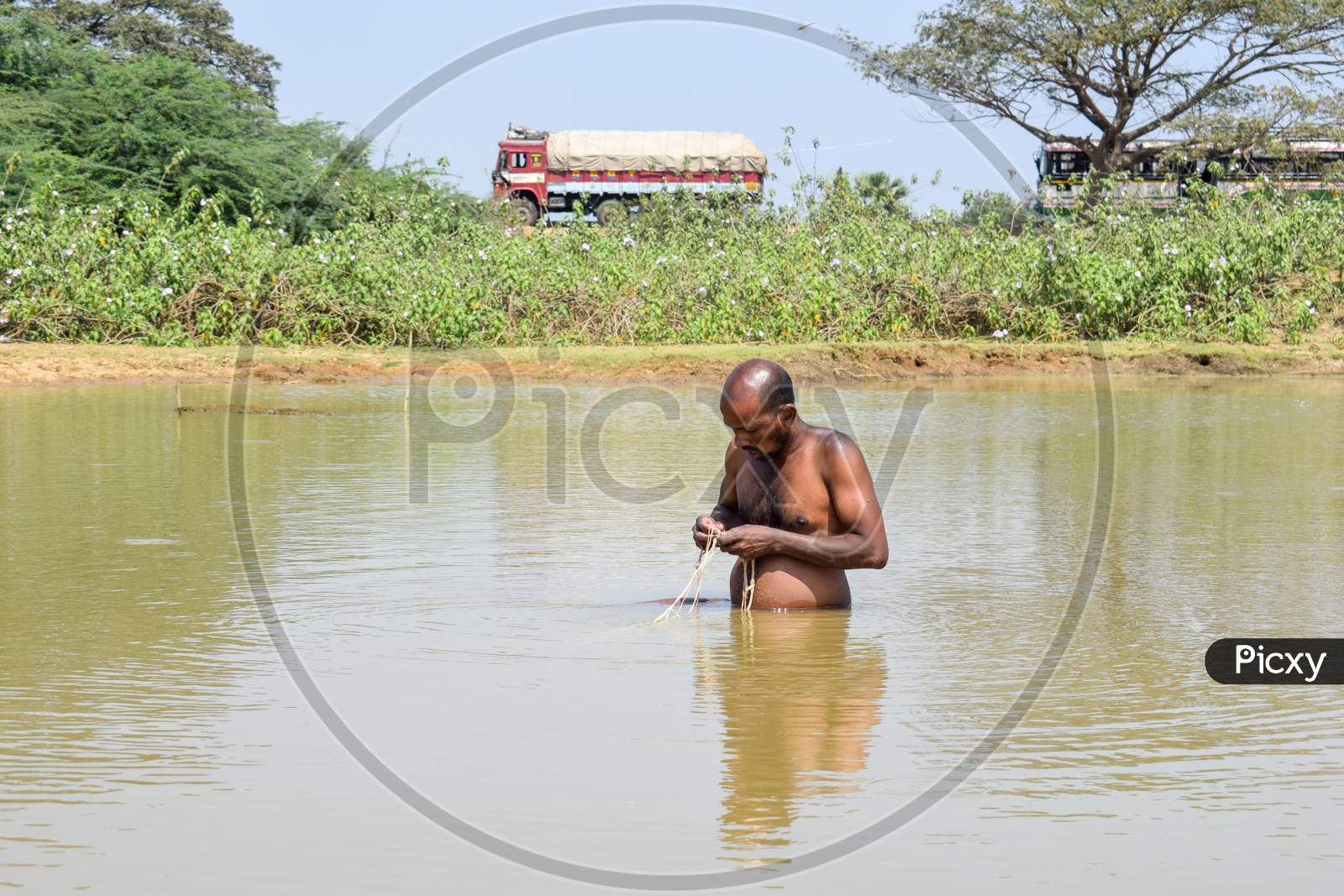 Fishing in the rural area