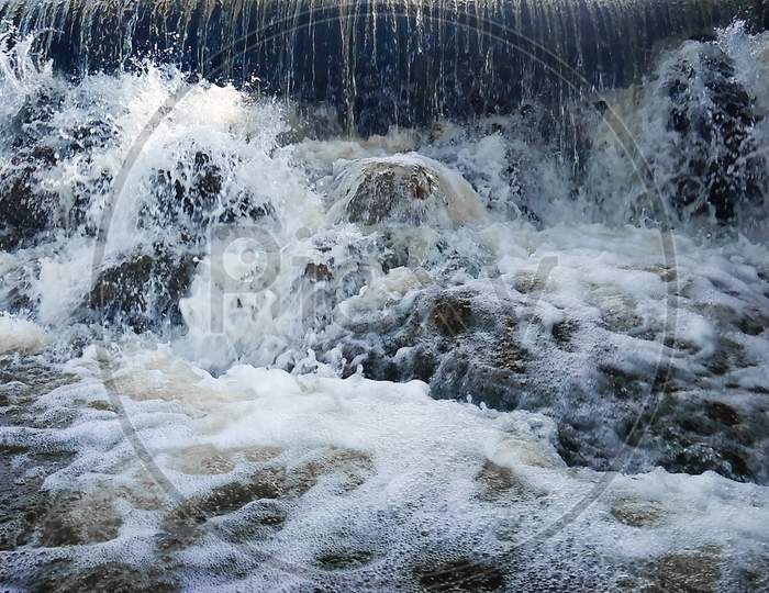 Water falls