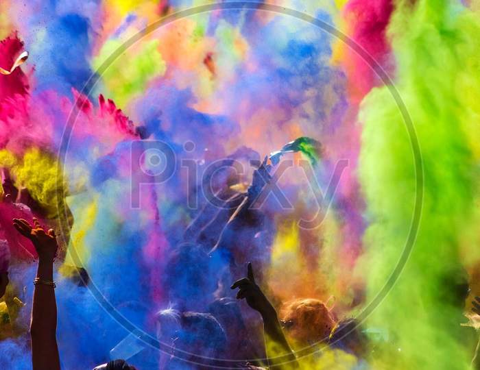 Holi festival colors of happiness in India