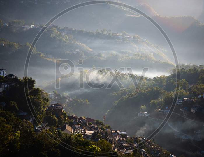 Aizawl, Capital of Mizoram in the morning