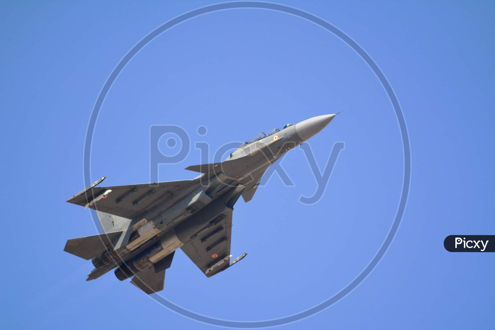 Sukhoi Su-30 in action during Air Show