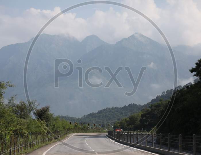 Deserted look of Jammu & Kashmir Highway during a complete lockdown imposed to control the spread of coronavirus, on Saturday July 22, 2020 in Jammu