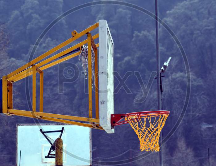 Beautiful Picture Of Closeup Basket Ball Net In Nainital