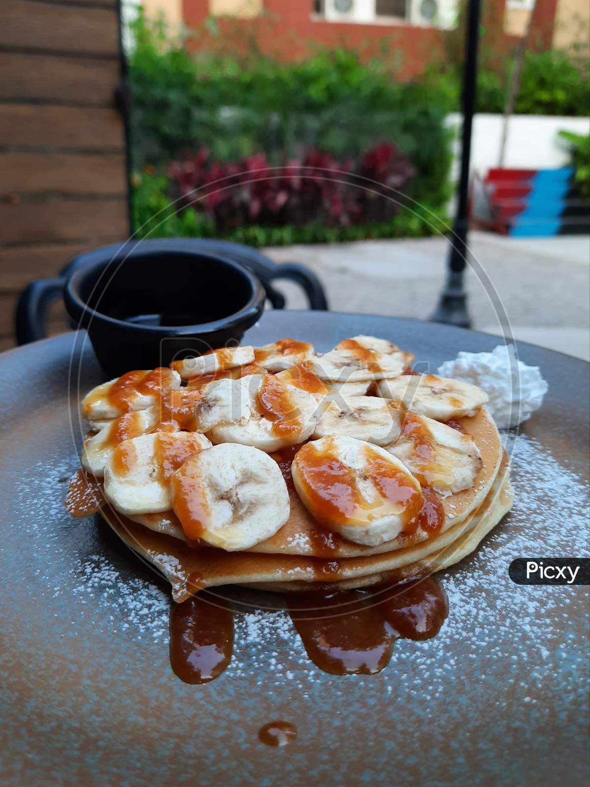 Banana Pancakes with Maple syrup