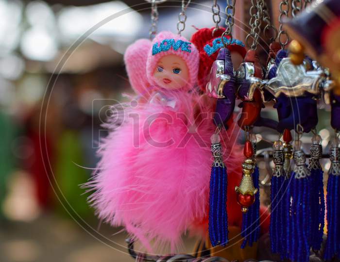 bunch of keychain hanging for sale
