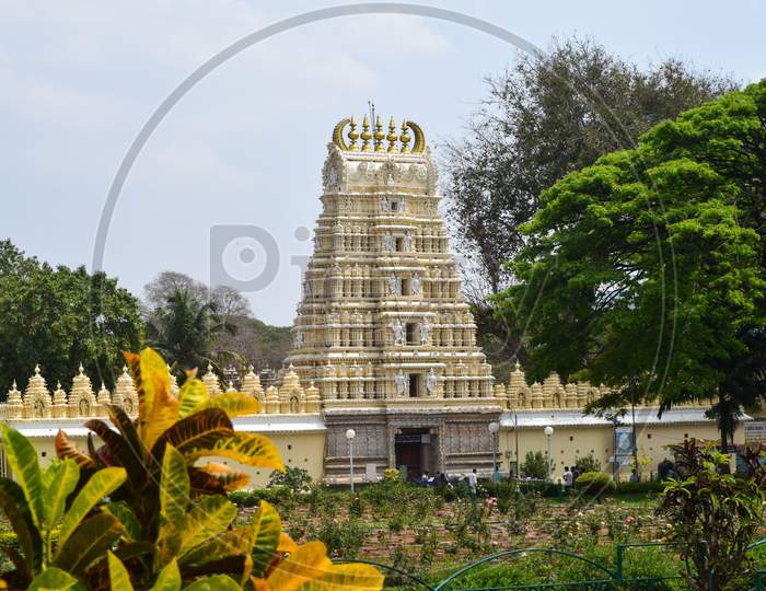 Mysore, Karnataka/India - February 17,2019 : Ancient Sri Lakshmiramana Swamy Temple