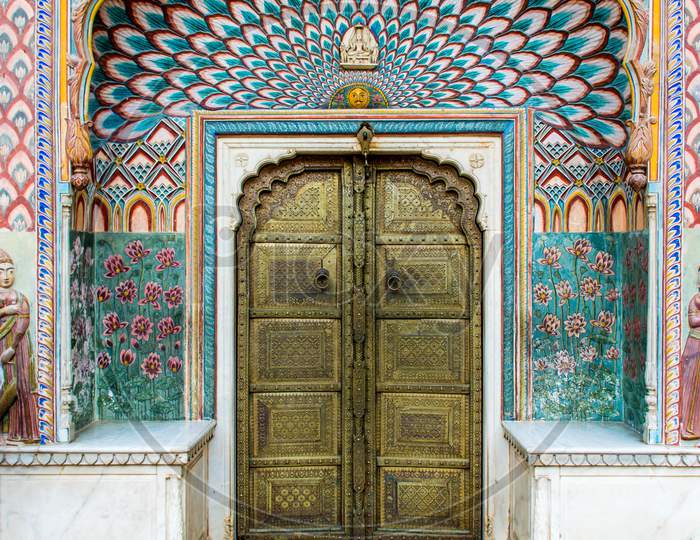 The peacock Door