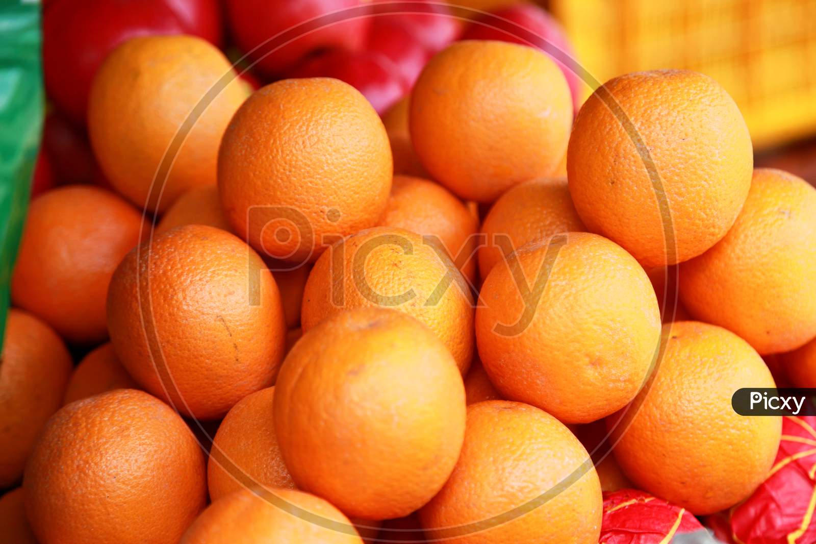 Healthy and fresh juicy fruit orange
