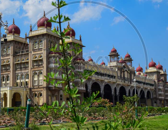 Mysore, Karnataka/India - February 17,2019 : Mysore Palace