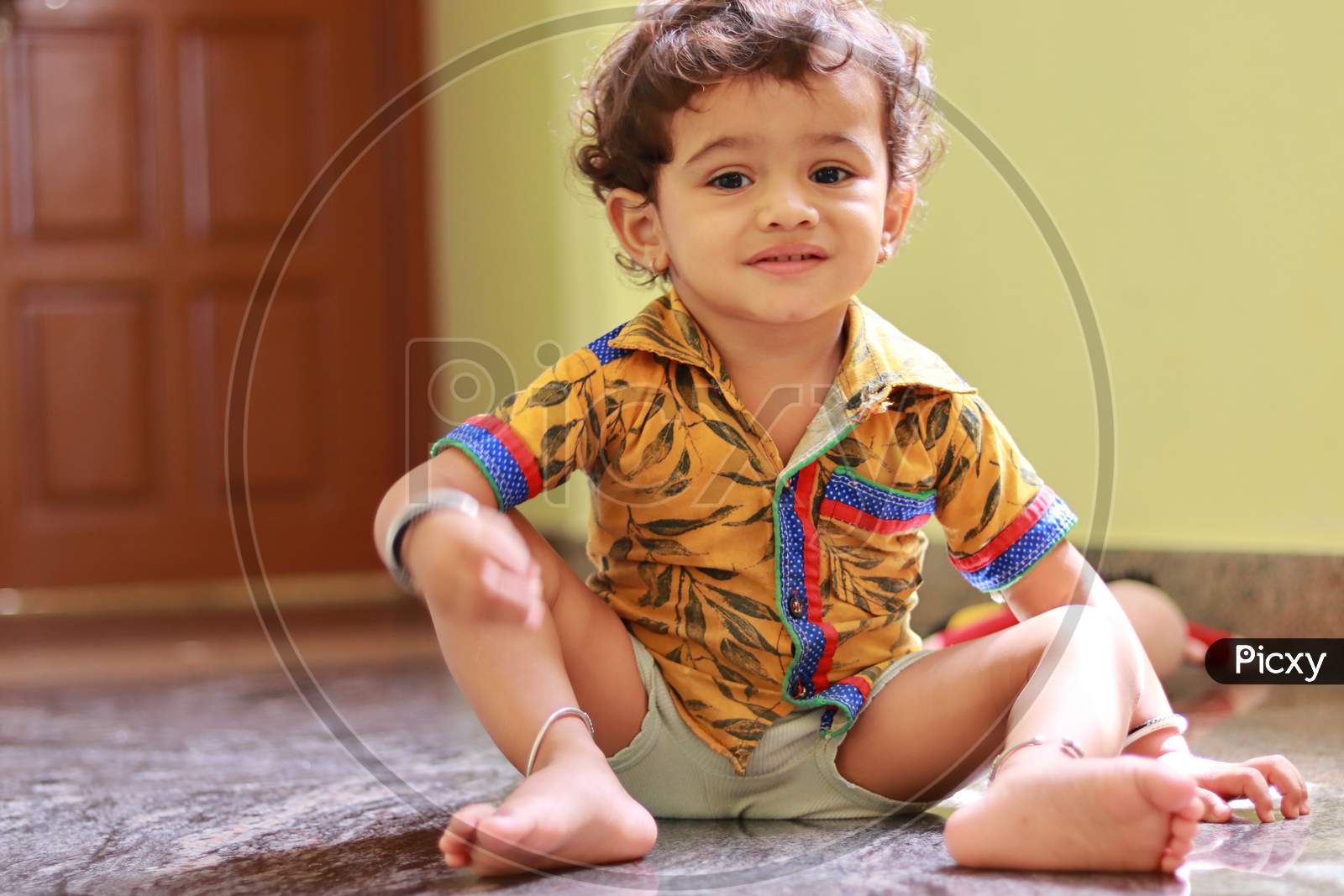Cute Child At Home, Indoors Portrait