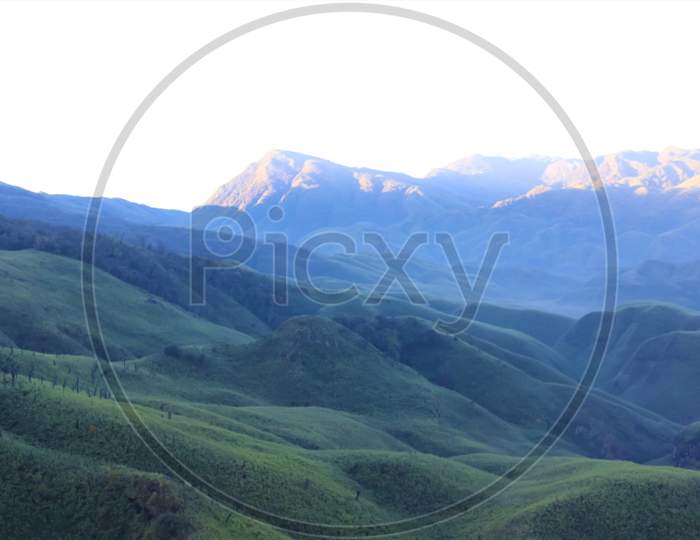 Beautiful natural mountains dziikou valley