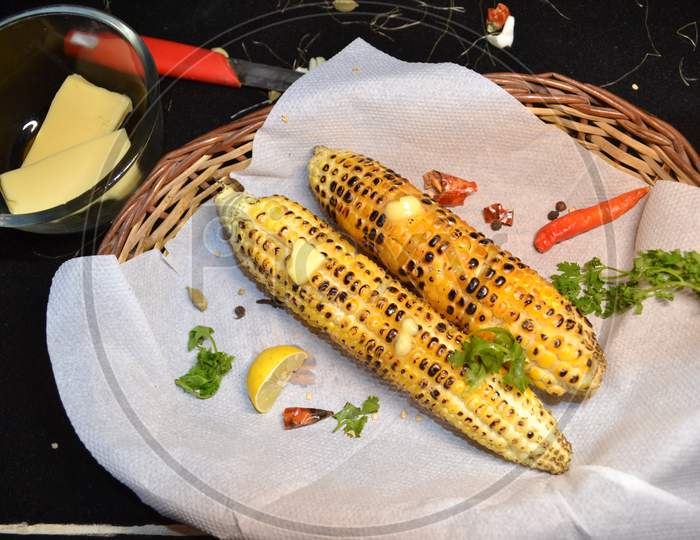 Tasty home cooked corn