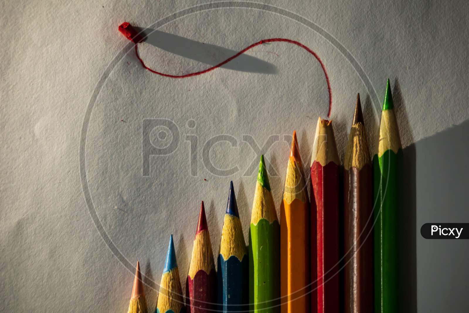 Color pencil abstract