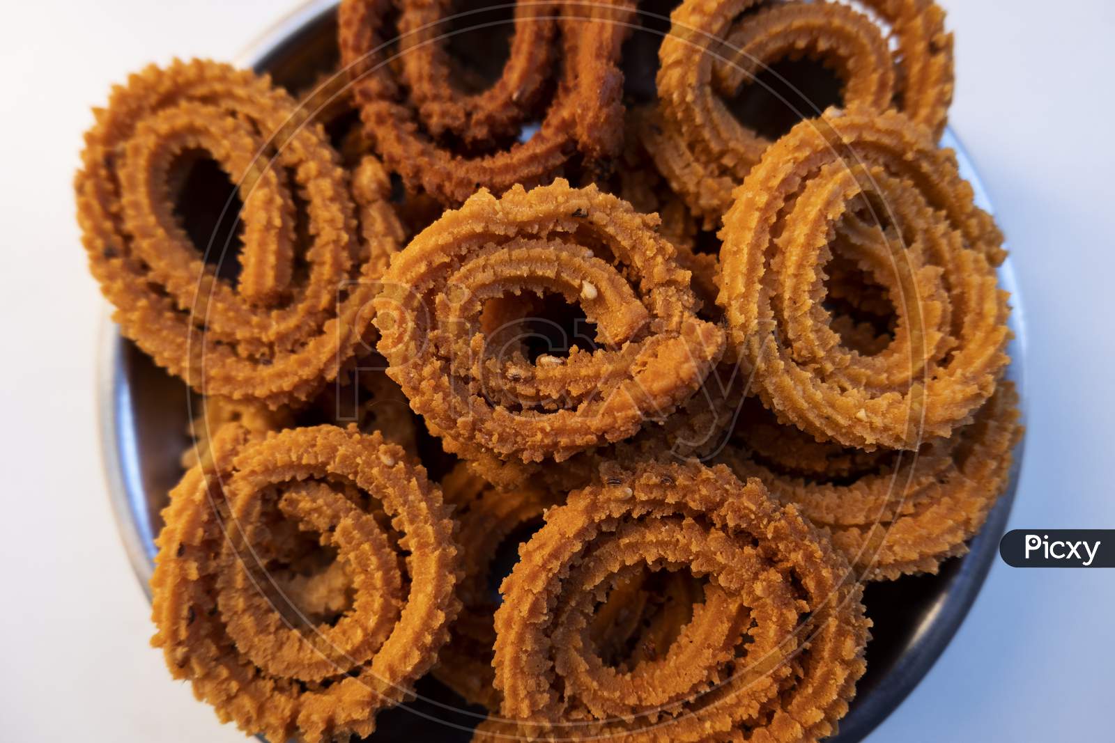 Closeup View Of Indian Homemade Round Snacks Group