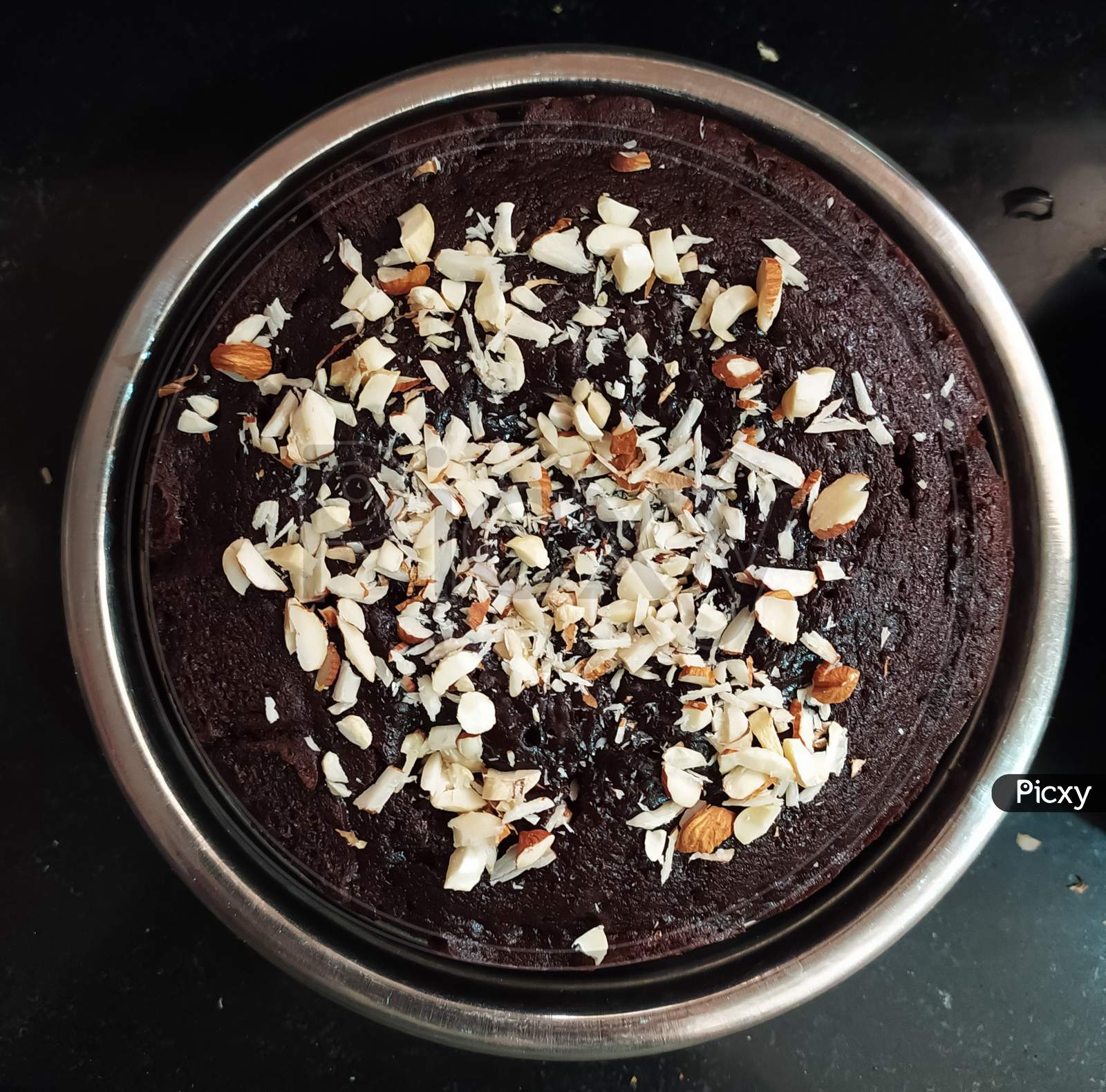 Classic Healthy Homemade Chocolate Cake with Nuts Recipe Delicious