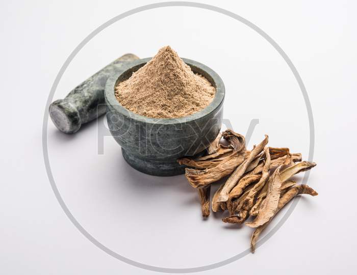 Dry Mango Powder Is An Indian Spice Amchoor With Raw Dried Fruit