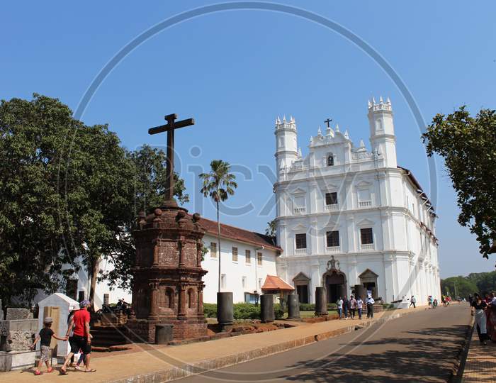 view of Se Cathedral, old Goa