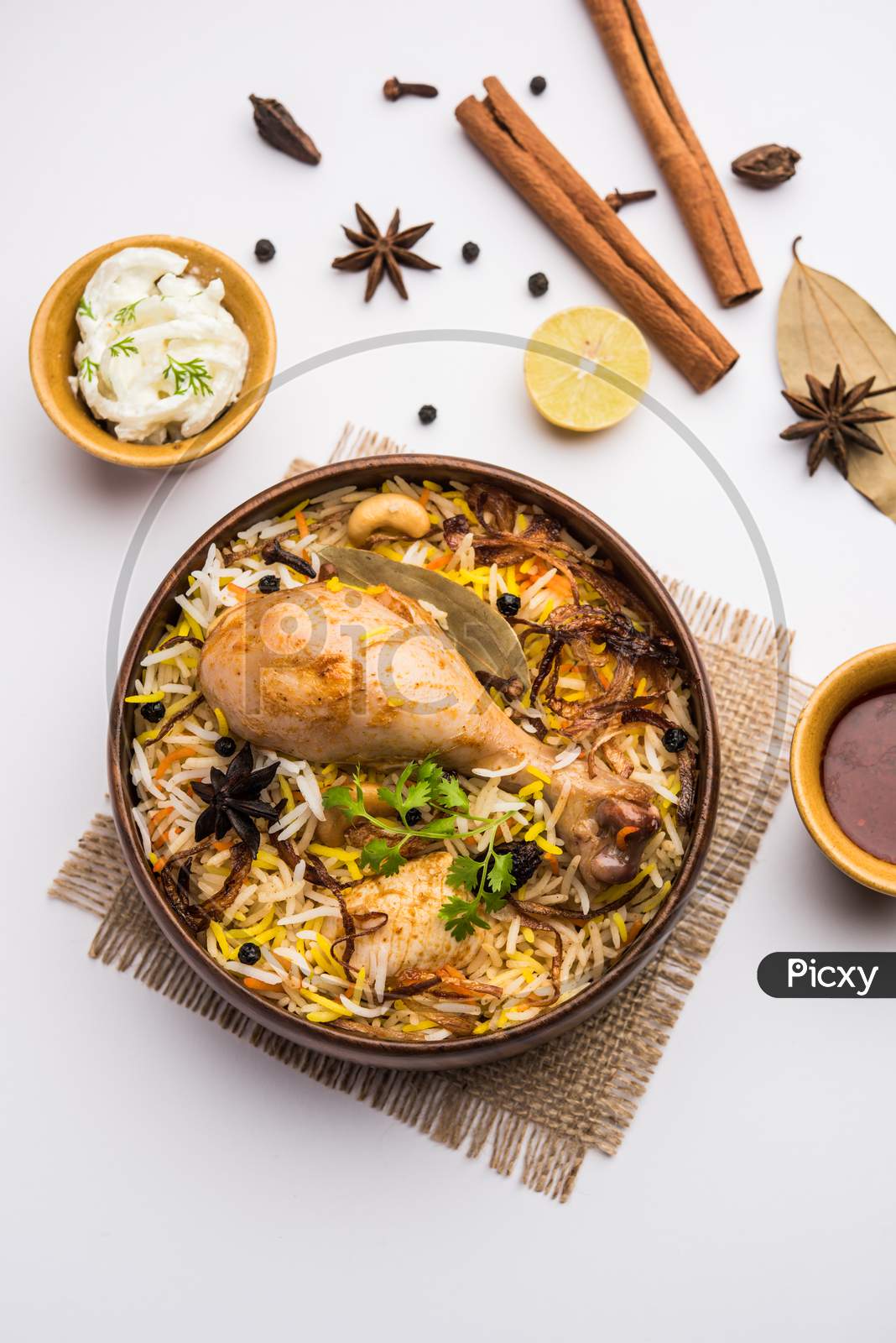 Restaurant Style Chicken Biryani - It'S A Popular Non-Veg Food From India, Served In A Bowl