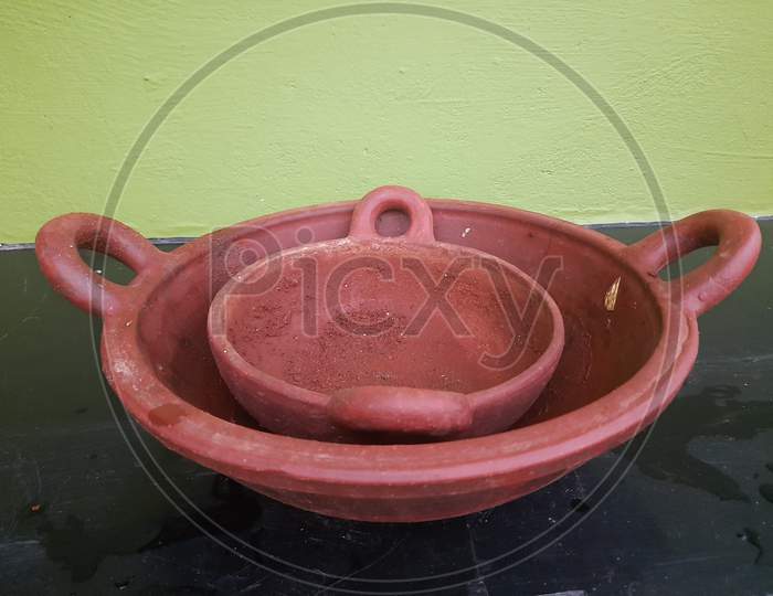 Home made clay bowls