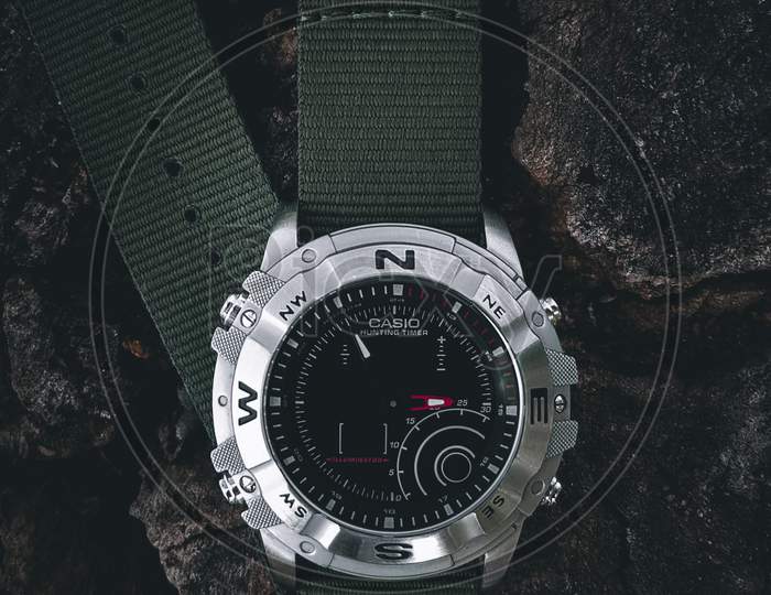 Casio watch. Hunting timer