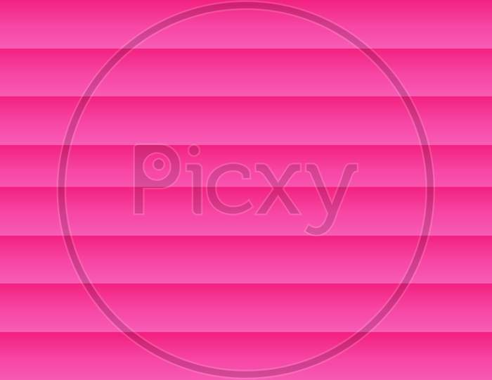 3d illustration Straight lines or shiny horizontal stripes with shadow and light on Pink gradient texture. Abstract luxury stripe gradient background. Trendy Attractive pattern for ad, banner, texture