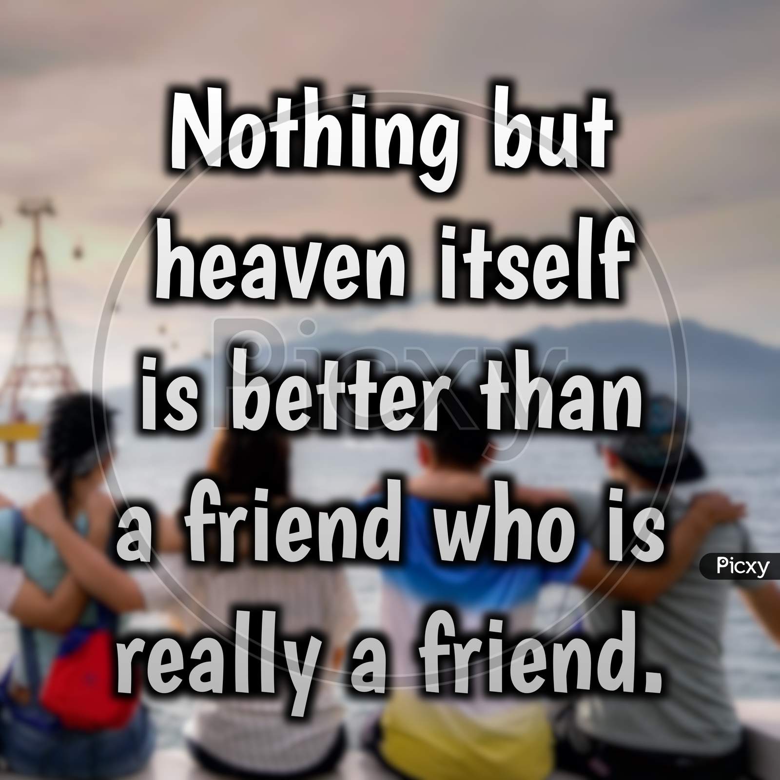 Image of Friendship day quote. Friendship day quote with text on ...