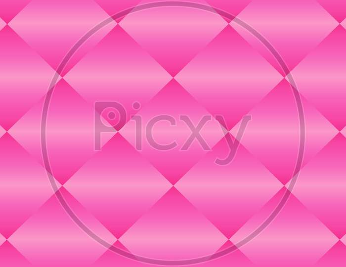 Soft pink diagonal squares seamless pattern modern texture. 3d illustration light pink gradient rhombus tiles background. Abstract 3d floating rhombus pattern. For advertisement, wall texture, present