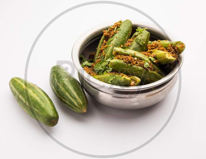 Pointed Gourd Dry Sabzi Or Bharwa Parwal, Indian Vegetable Recipe