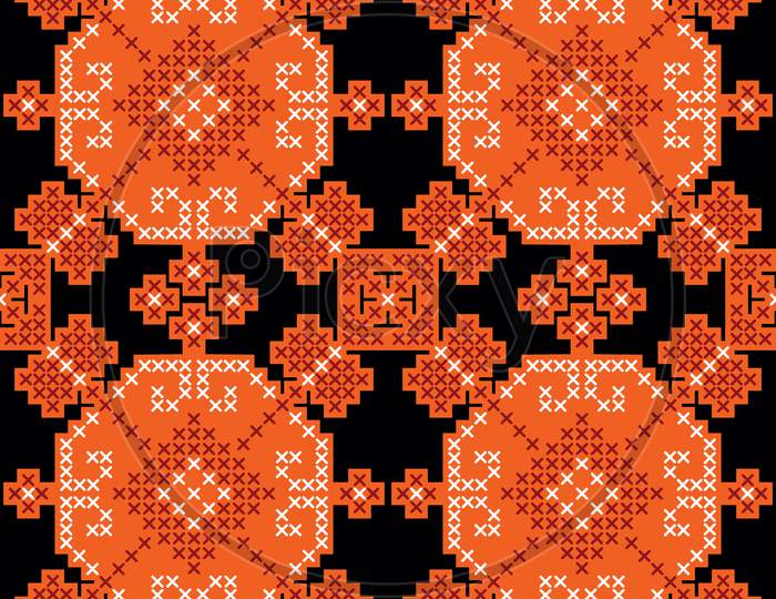 Abstract Geometric Seamless Pattern Vector