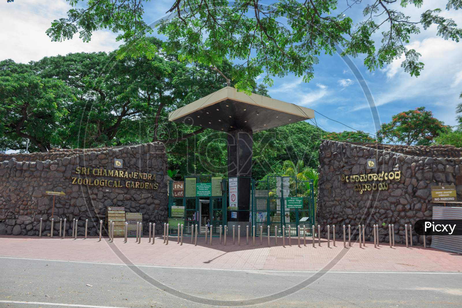Zoo gardens reopening in Mysore/Karnataka/India.