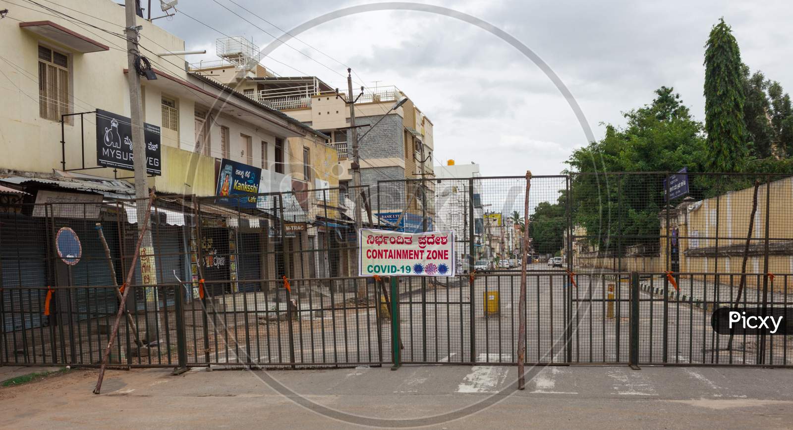 Containment zone for Covid19 in Mysore/Karnataka/India.