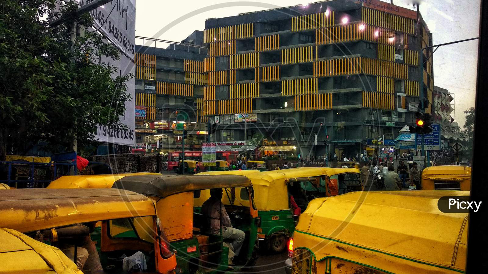 Yellow Auto Rickshaw