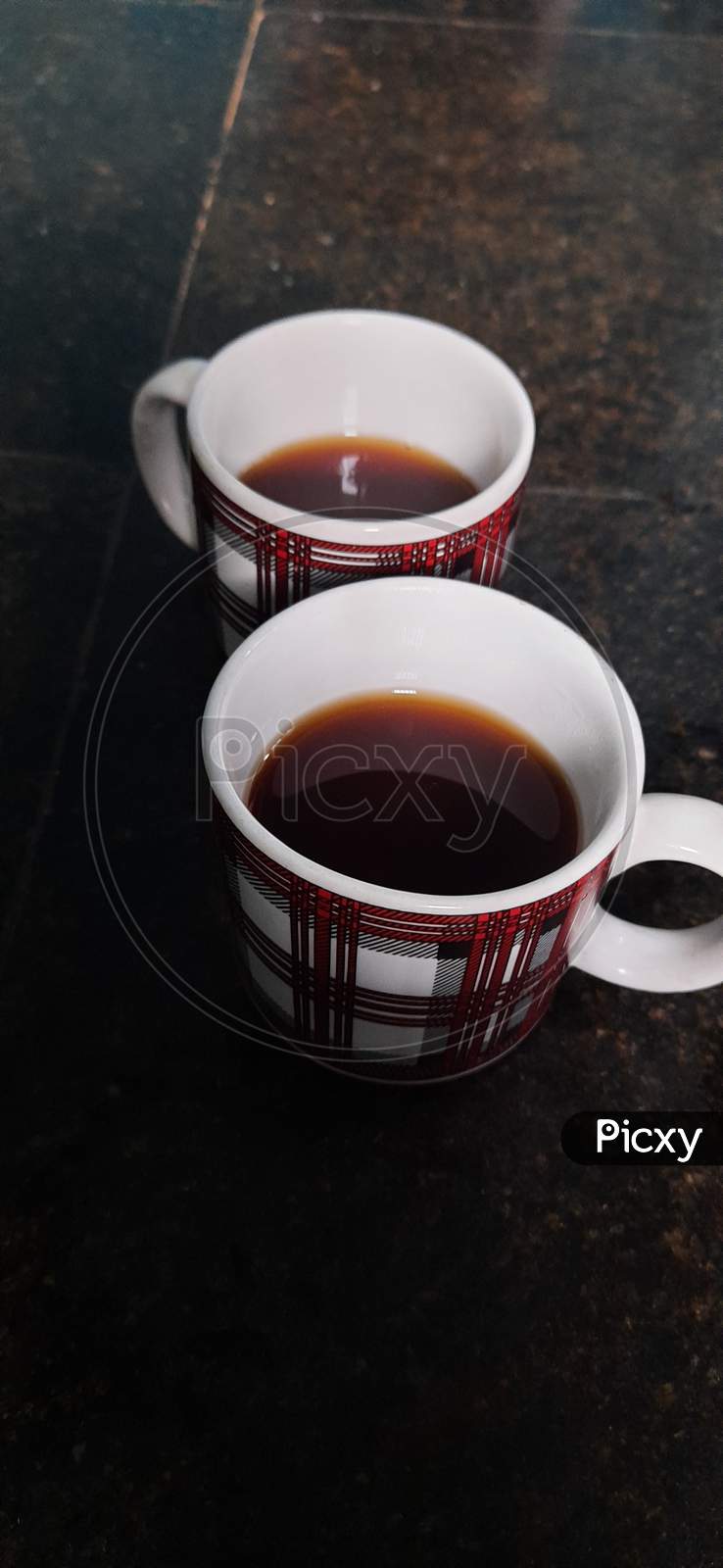 Indian Black coffee in coffee cups