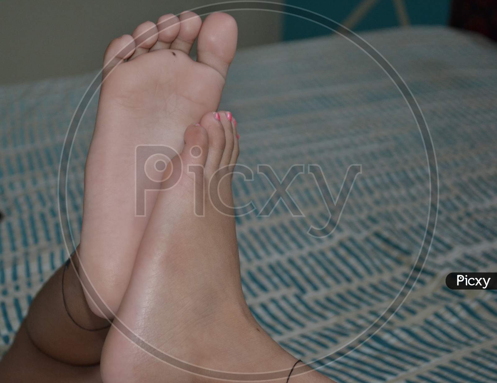 Girl with cute feet