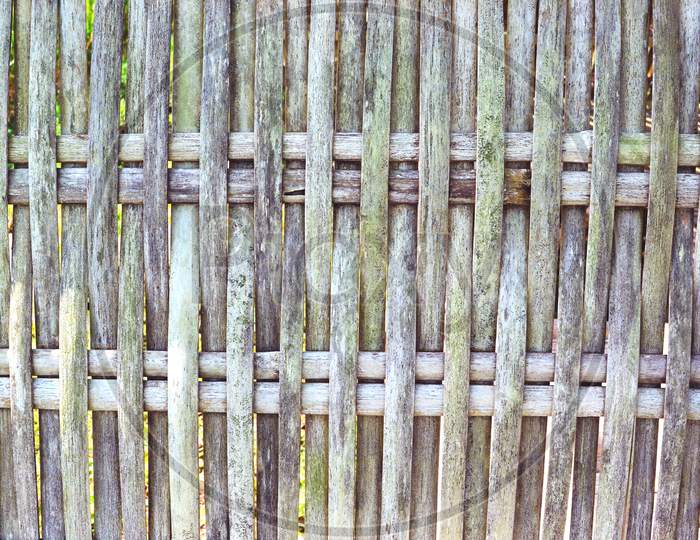 Rustic Woven Bamboo Forms A Texture