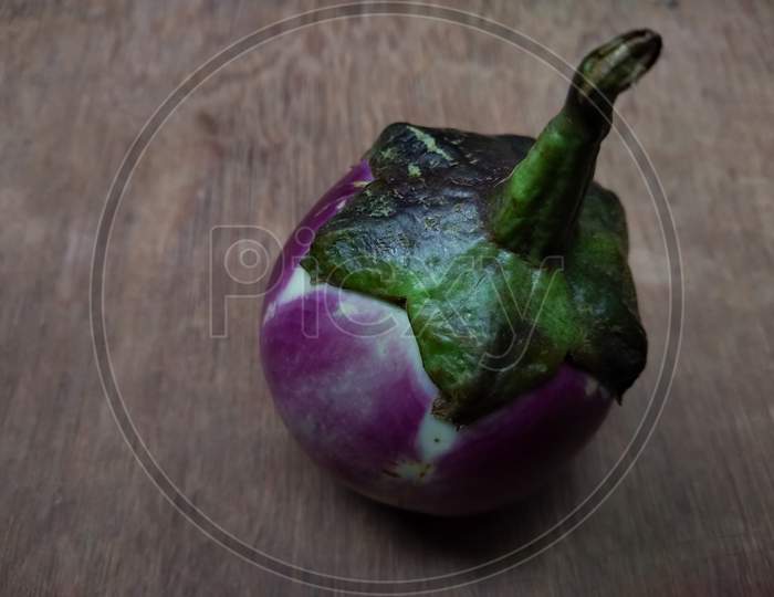 Eggplant on wooden background