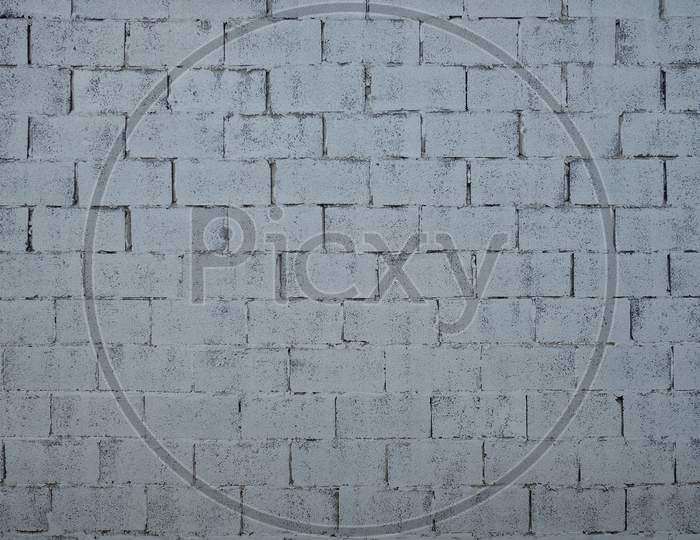 Gray Concrete Block Wall Pattern
