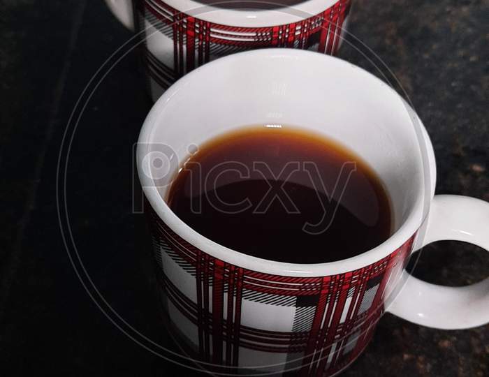 Indian Black coffee in coffee cups