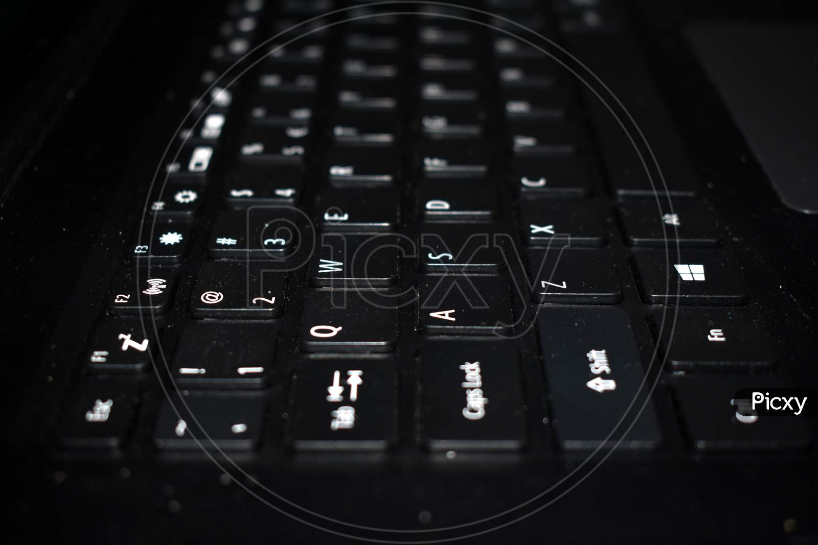 Beautiful Picture Of Black Keyboard Of Laptop