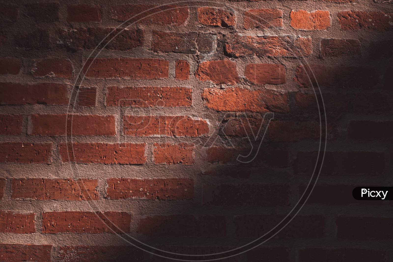red brick wall pattern background - retro grungy template