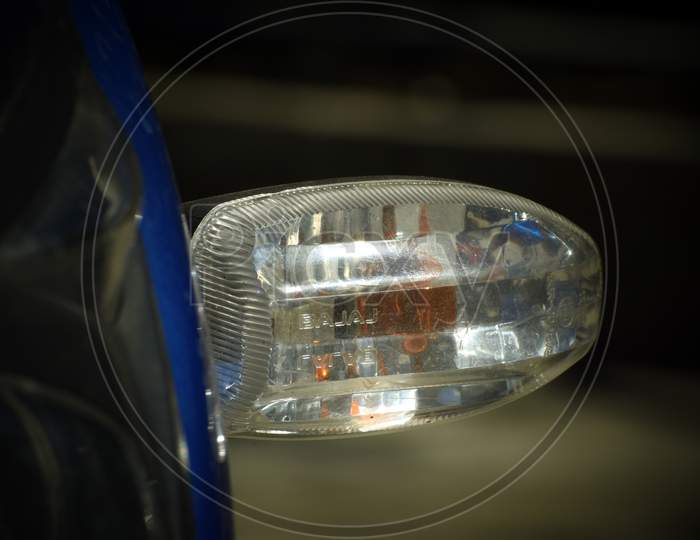 Beautiful Picture Of Side Light Of Bike