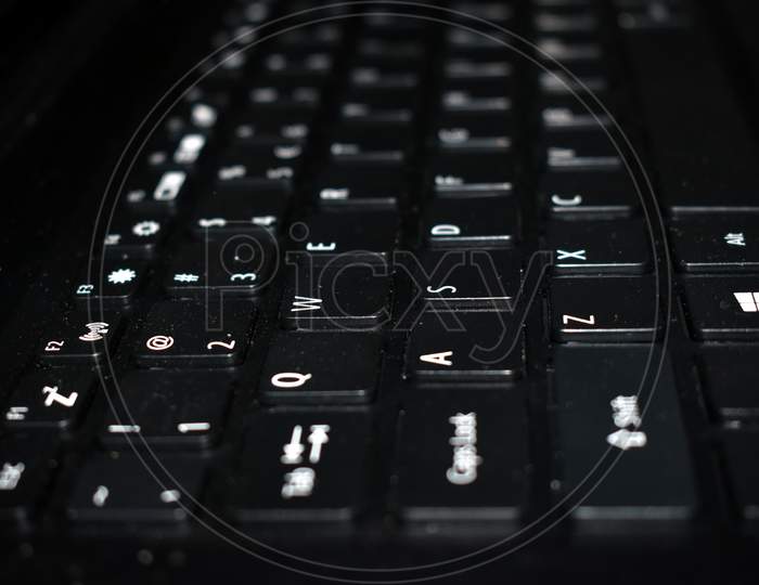 Beautiful Picture Of Keyboard Of Laptop