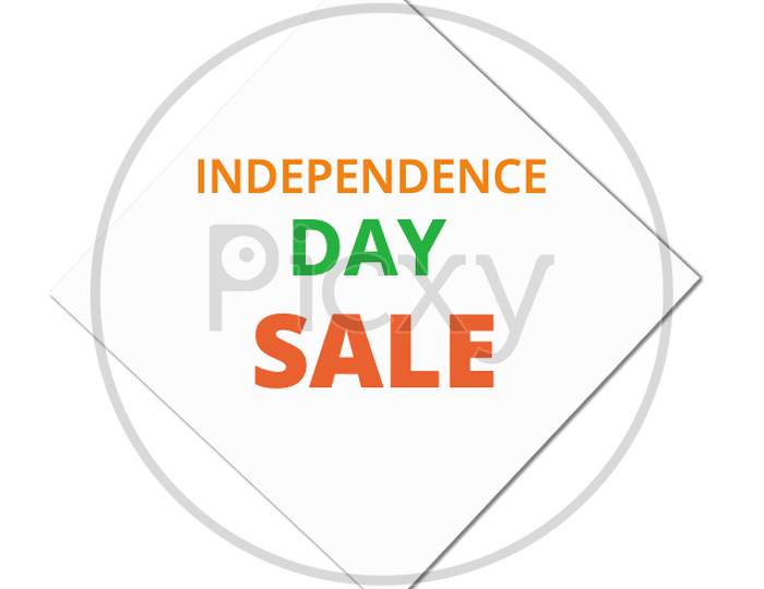 Happy Independence Day Of India Tricolor Background For 15 August Big Freedom Sale Promotion Banner