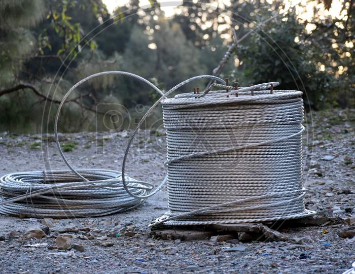 Picture Of Sliver Wire Roll