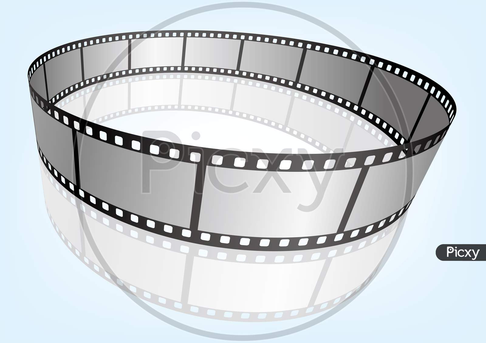 Image of Cinema / movie and photography 35mm film strip template