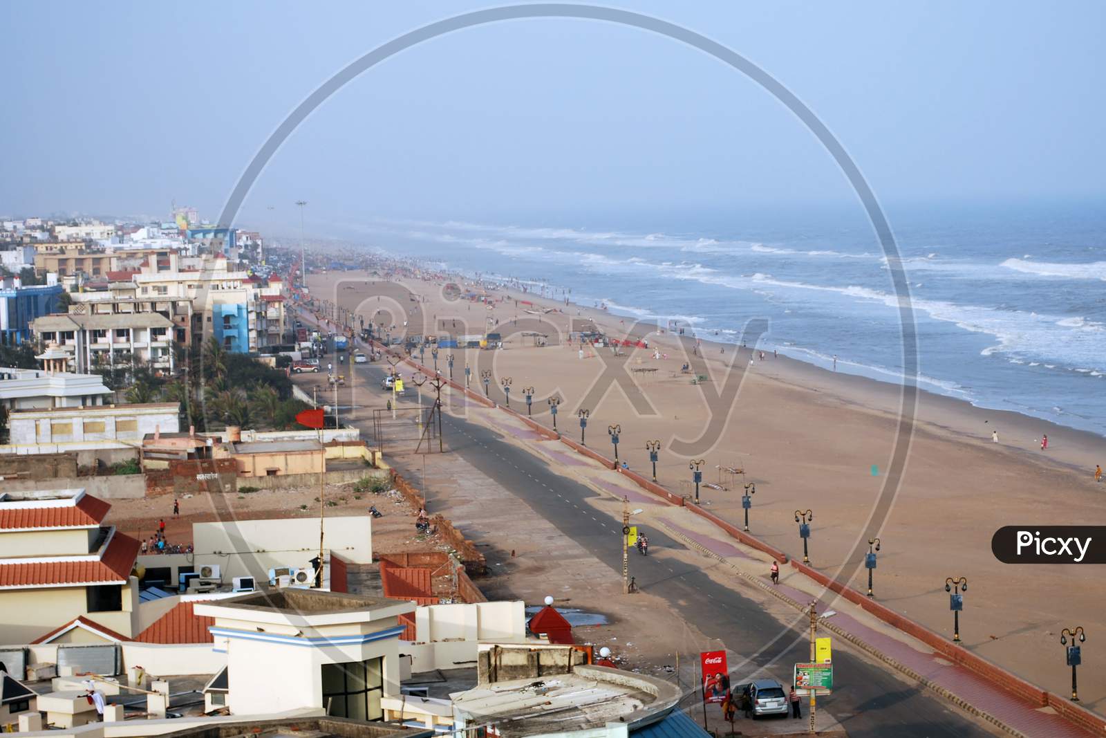 aerial view of puri city