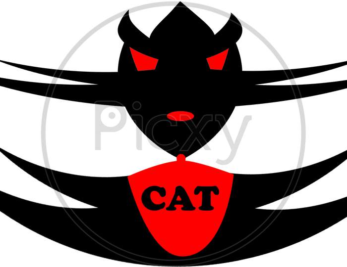 Charming Funny Cute Cat Graphic Clip Art Work