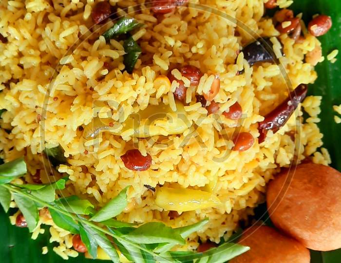 Tamarind rice india traditional food
