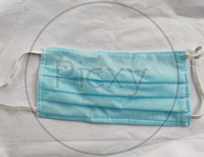 Face mask for protect the COVID-19 on white background